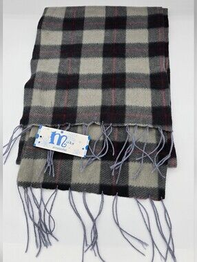 Minky Accessories - (NWT) Plaid Soft Winter Fringe Scarf